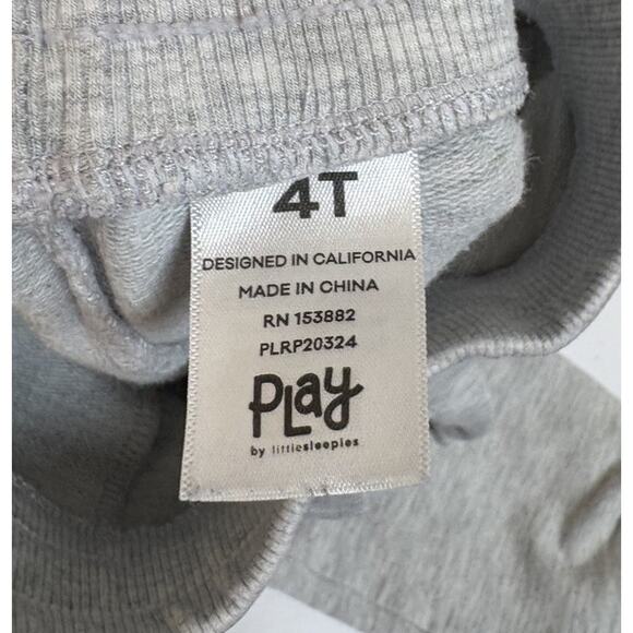 Little Sleepies 4T Pajama Set and Joggers Bundle Black and Gray Bamboo - Picture 9 of 9